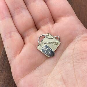 Vintage 925 Sterling Silver Weight Watchers Mouse Pad Pendant Bracelet Charm